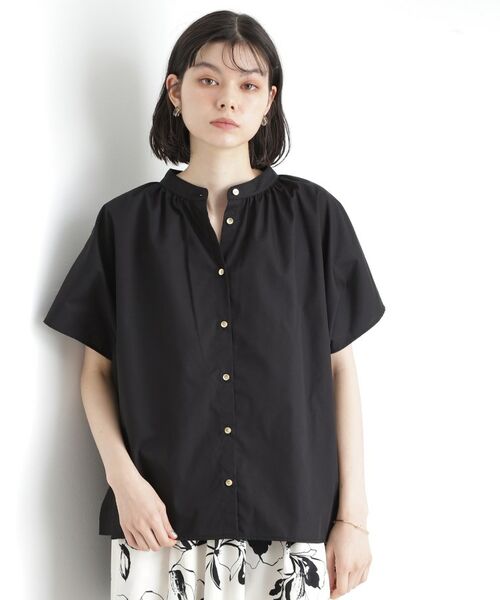 THE SHOP TK / ザ ショップ ティーケー シャツ・ブラウス | 袖ギャザーブラウス【洗濯機OK】 | 詳細5