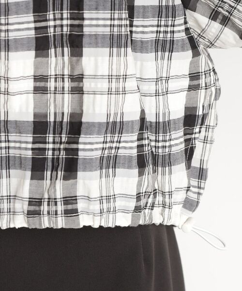 THE SHOP TK / ザ ショップ ティーケー シャツ・ブラウス | チェックギャザーブラウス【洗える】 | 詳細16