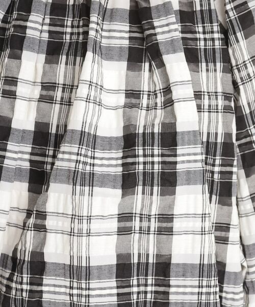 THE SHOP TK / ザ ショップ ティーケー シャツ・ブラウス | チェックギャザーブラウス【洗える】 | 詳細4