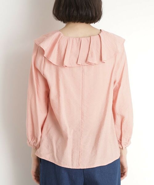 THE SHOP TK / ザ ショップ ティーケー シャツ・ブラウス | ラッフルカラーブラウス【洗濯機OK】 | 詳細15
