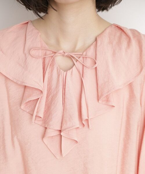 THE SHOP TK / ザ ショップ ティーケー シャツ・ブラウス | ラッフルカラーブラウス【洗濯機OK】 | 詳細16