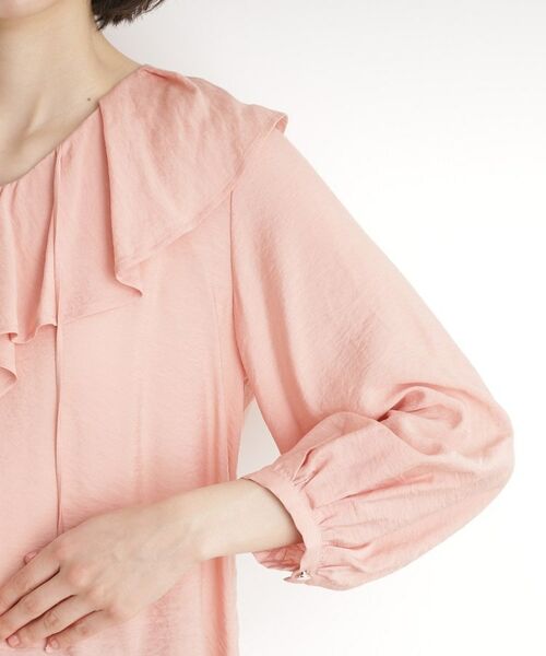 THE SHOP TK / ザ ショップ ティーケー シャツ・ブラウス | ラッフルカラーブラウス【洗濯機OK】 | 詳細19