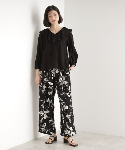 THE SHOP TK / ザ ショップ ティーケー シャツ・ブラウス | ラッフルカラーブラウス【洗濯機OK】 | 詳細3