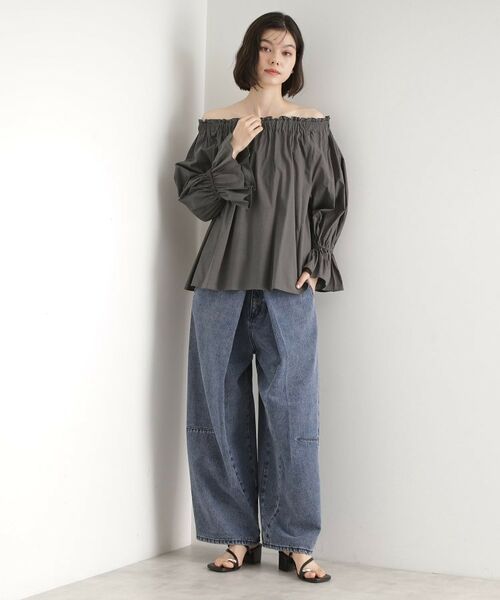 THE SHOP TK / ザ ショップ ティーケー シャツ・ブラウス | 【前後2WAY】ギャザーブラウス/洗濯機OK | 詳細11