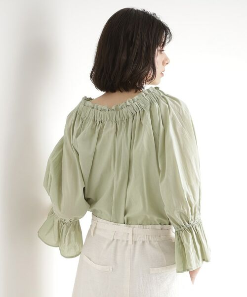 THE SHOP TK / ザ ショップ ティーケー シャツ・ブラウス | 【前後2WAY】ギャザーブラウス/洗濯機OK | 詳細13