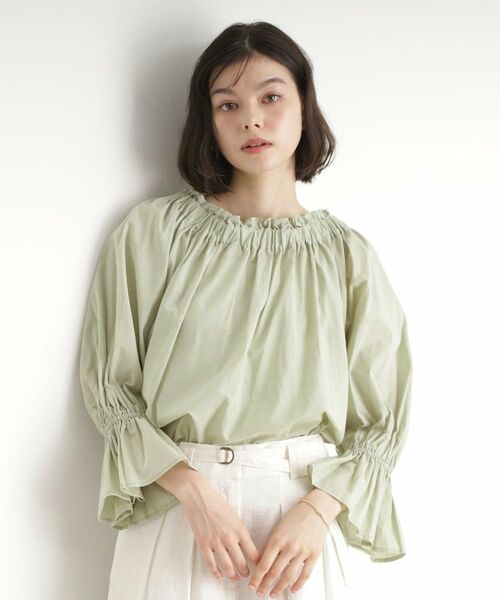 THE SHOP TK / ザ ショップ ティーケー シャツ・ブラウス | 【前後2WAY】ギャザーブラウス/洗濯機OK | 詳細14