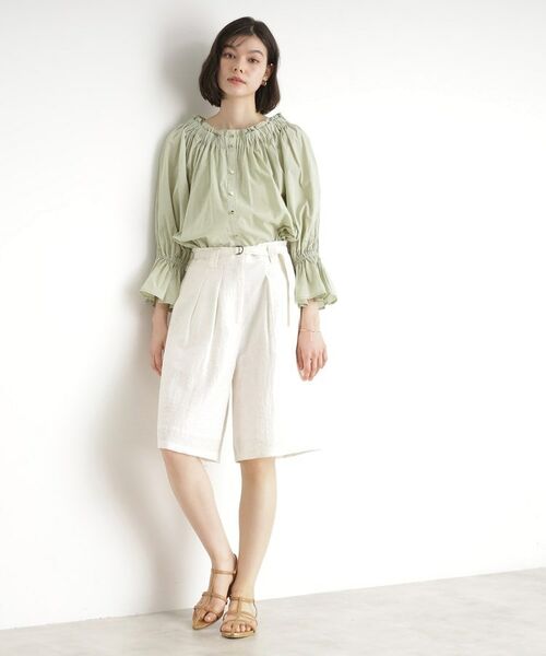 THE SHOP TK / ザ ショップ ティーケー シャツ・ブラウス | 【前後2WAY】ギャザーブラウス/洗濯機OK | 詳細17