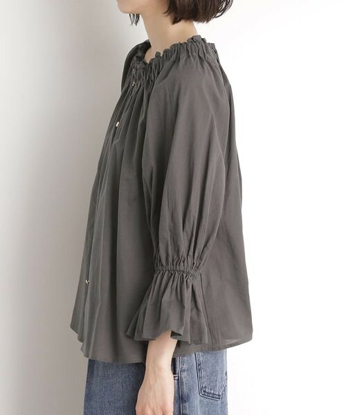 THE SHOP TK / ザ ショップ ティーケー シャツ・ブラウス | 【前後2WAY】ギャザーブラウス/洗濯機OK | 詳細20