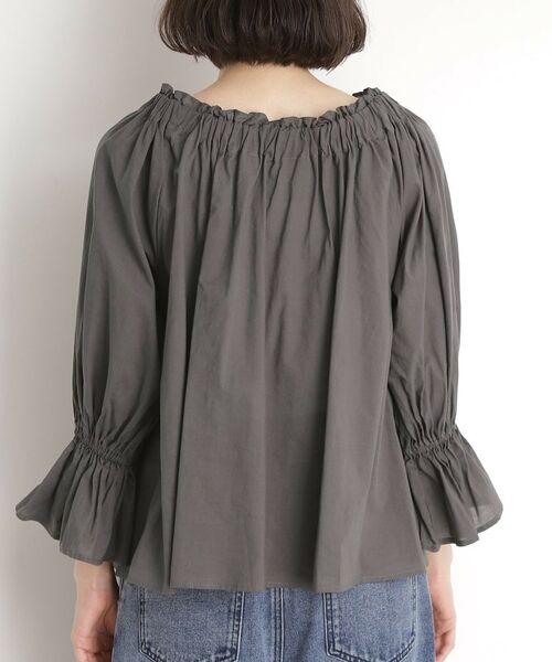 THE SHOP TK / ザ ショップ ティーケー シャツ・ブラウス | 【前後2WAY】ギャザーブラウス/洗濯機OK | 詳細21