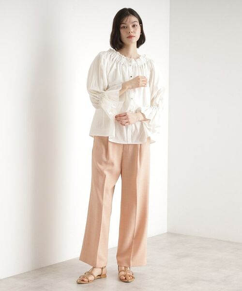 THE SHOP TK / ザ ショップ ティーケー シャツ・ブラウス | 【前後2WAY】ギャザーブラウス/洗濯機OK | 詳細5