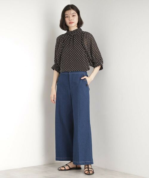 THE SHOP TK / ザ ショップ ティーケー シャツ・ブラウス | ドットジャカードブラウス【洗える】 | 詳細3