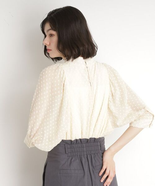 THE SHOP TK / ザ ショップ ティーケー シャツ・ブラウス | ドットジャカードブラウス【洗える】 | 詳細6