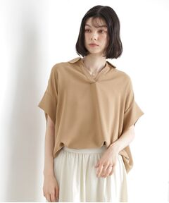 THE SHOP TK / ザ ショップ ティーケー シャツ・ブラウス | スキッパーシャツ【防シワ/接触冷感/洗濯機OK/セットアップ可】