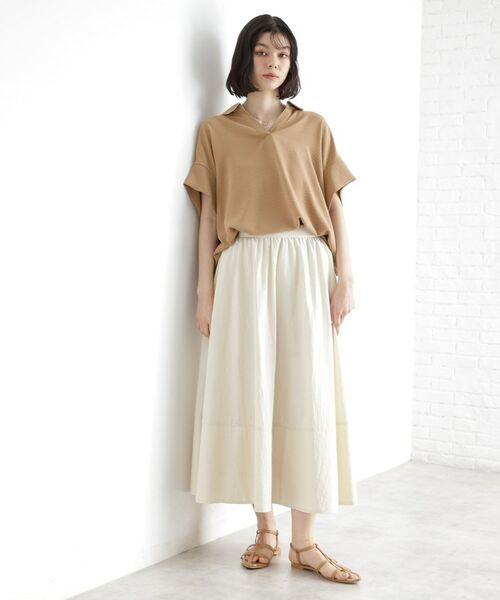 THE SHOP TK / ザ ショップ ティーケー シャツ・ブラウス | スキッパーシャツ【防シワ/接触冷感/洗濯機OK/セットアップ可】 | 詳細13