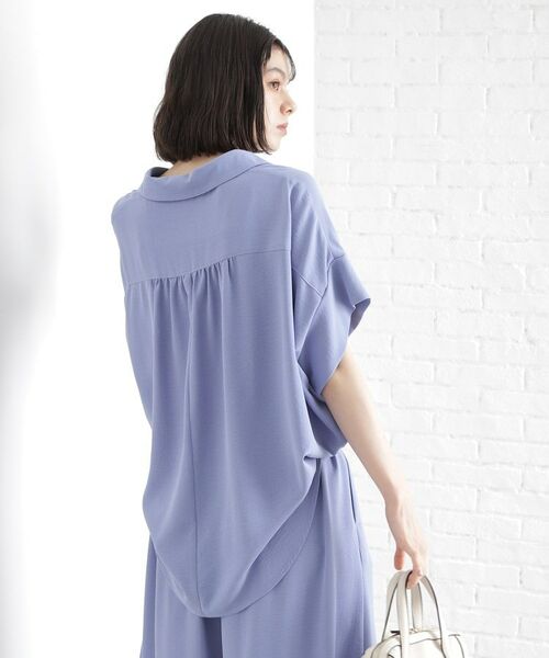 THE SHOP TK / ザ ショップ ティーケー シャツ・ブラウス | スキッパーシャツ【防シワ/接触冷感/洗濯機OK/セットアップ可】 | 詳細16