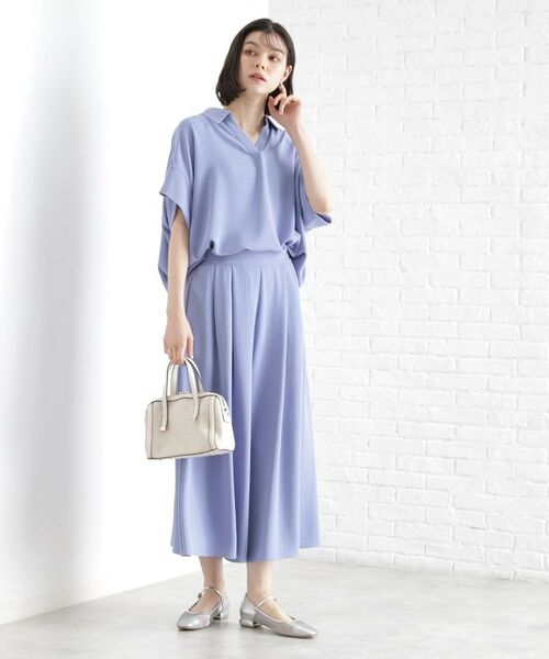 THE SHOP TK / ザ ショップ ティーケー シャツ・ブラウス | スキッパーシャツ【防シワ/接触冷感/洗濯機OK/セットアップ可】 | 詳細18