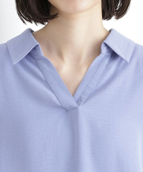 THE SHOP TK / ザ ショップ ティーケー シャツ・ブラウス | スキッパーシャツ【防シワ/接触冷感/洗濯機OK/セットアップ可】 | 詳細23