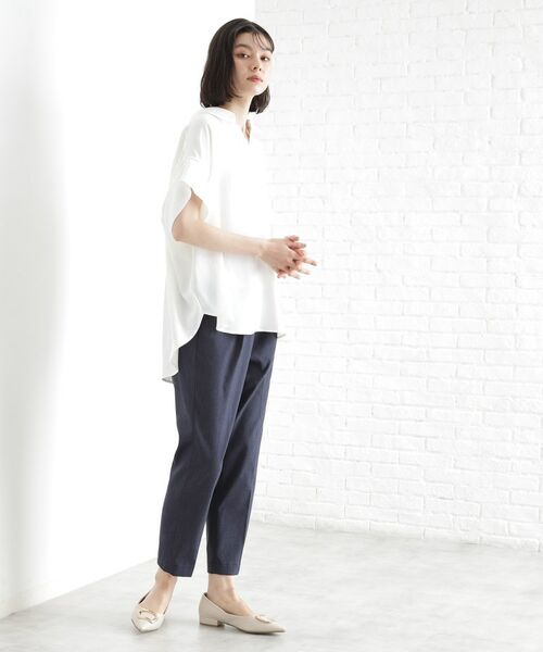 THE SHOP TK / ザ ショップ ティーケー シャツ・ブラウス | スキッパーシャツ【防シワ/接触冷感/洗濯機OK/セットアップ可】 | 詳細6