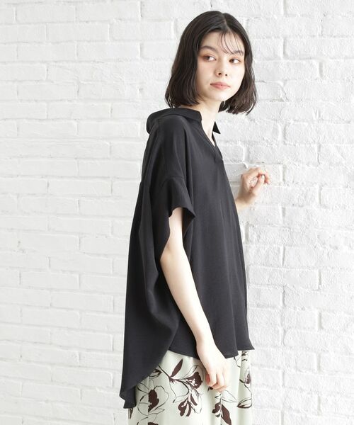 THE SHOP TK / ザ ショップ ティーケー シャツ・ブラウス | スキッパーシャツ【防シワ/接触冷感/洗濯機OK/セットアップ可】 | 詳細8