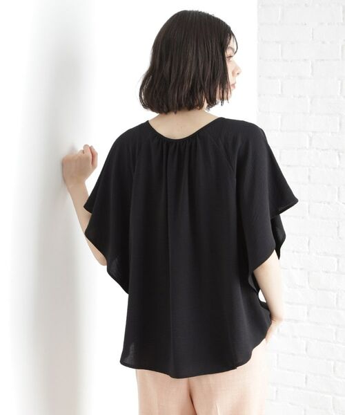 THE SHOP TK / ザ ショップ ティーケー シャツ・ブラウス | 袖フレアブラウス【防シワ／接触冷感／洗濯機OK/セットアップ可】 | 詳細10