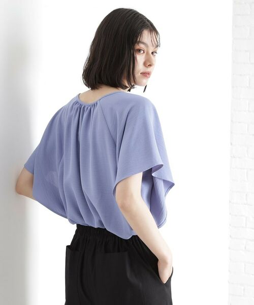 THE SHOP TK / ザ ショップ ティーケー シャツ・ブラウス | 袖フレアブラウス【防シワ／接触冷感／洗濯機OK/セットアップ可】 | 詳細14