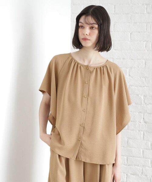 THE SHOP TK / ザ ショップ ティーケー シャツ・ブラウス | 袖フレアブラウス【防シワ／接触冷感／洗濯機OK/セットアップ可】 | 詳細17