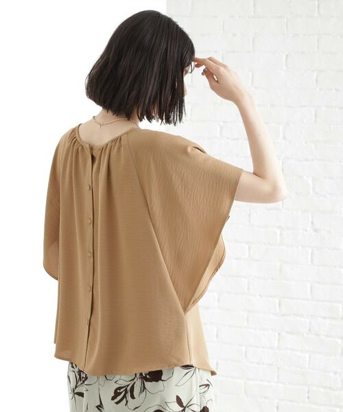 THE SHOP TK / ザ ショップ ティーケー シャツ・ブラウス | 袖フレアブラウス【防シワ／接触冷感／洗濯機OK/セットアップ可】 | 詳細21
