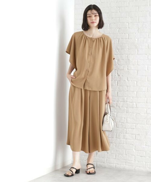 THE SHOP TK / ザ ショップ ティーケー シャツ・ブラウス | 袖フレアブラウス【防シワ／接触冷感／洗濯機OK/セットアップ可】 | 詳細22