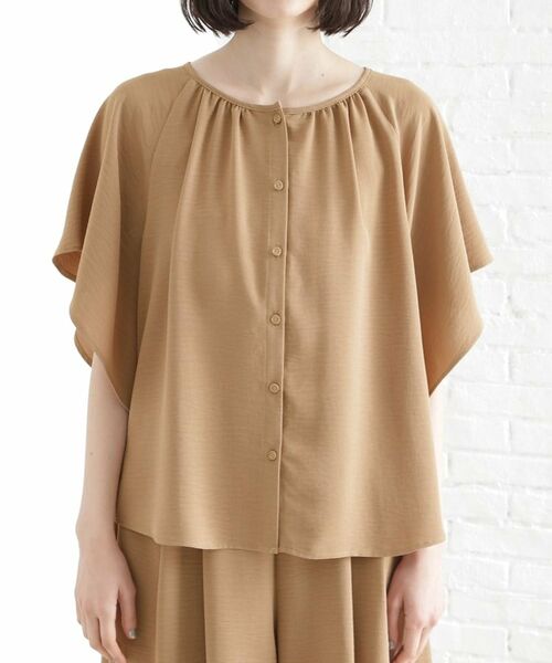 THE SHOP TK / ザ ショップ ティーケー シャツ・ブラウス | 袖フレアブラウス【防シワ／接触冷感／洗濯機OK/セットアップ可】 | 詳細24
