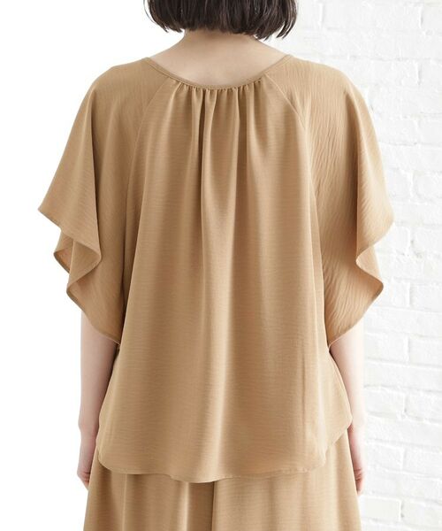 THE SHOP TK / ザ ショップ ティーケー シャツ・ブラウス | 袖フレアブラウス【防シワ／接触冷感／洗濯機OK/セットアップ可】 | 詳細26