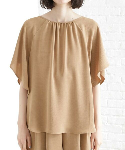 THE SHOP TK / ザ ショップ ティーケー シャツ・ブラウス | 袖フレアブラウス【防シワ／接触冷感／洗濯機OK/セットアップ可】 | 詳細27