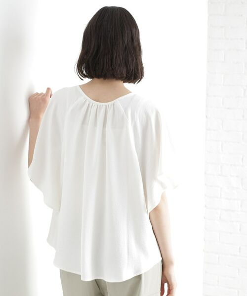 THE SHOP TK / ザ ショップ ティーケー シャツ・ブラウス | 袖フレアブラウス【防シワ／接触冷感／洗濯機OK/セットアップ可】 | 詳細6