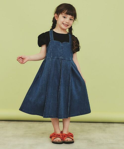 THE SHOP TK / ザ ショップ ティーケー Tシャツ | 【100-150】バルーンスリーブ半袖プルオーバー/洗濯機OK | 詳細12