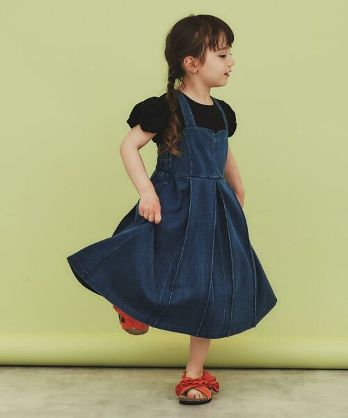 THE SHOP TK / ザ ショップ ティーケー Tシャツ | 【100-150】バルーンスリーブ半袖プルオーバー/洗濯機OK | 詳細13