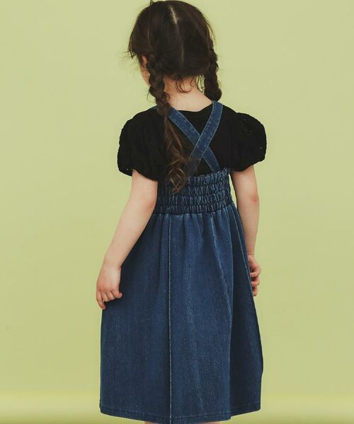 THE SHOP TK / ザ ショップ ティーケー Tシャツ | 【100-150】バルーンスリーブ半袖プルオーバー/洗濯機OK | 詳細14