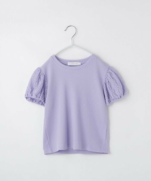 THE SHOP TK / ザ ショップ ティーケー Tシャツ | 【100-150】バルーンスリーブ半袖プルオーバー/洗濯機OK | 詳細15