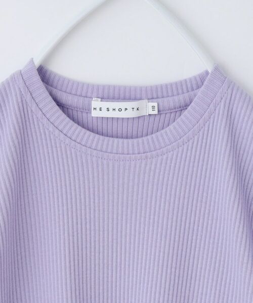 THE SHOP TK / ザ ショップ ティーケー Tシャツ | 【100-150】バルーンスリーブ半袖プルオーバー/洗濯機OK | 詳細17