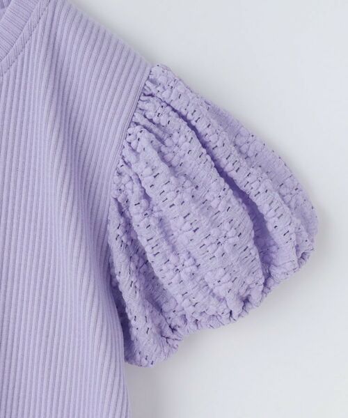 THE SHOP TK / ザ ショップ ティーケー Tシャツ | 【100-150】バルーンスリーブ半袖プルオーバー/洗濯機OK | 詳細18