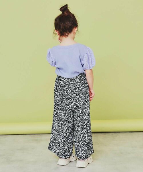 THE SHOP TK / ザ ショップ ティーケー Tシャツ | 【100-150】バルーンスリーブ半袖プルオーバー/洗濯機OK | 詳細2