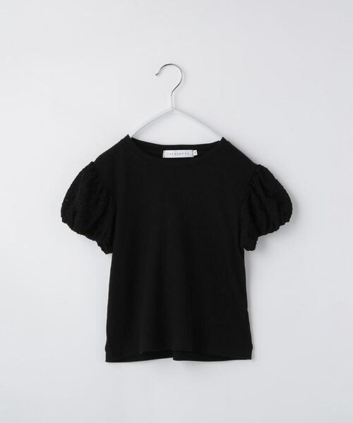 THE SHOP TK / ザ ショップ ティーケー Tシャツ | 【100-150】バルーンスリーブ半袖プルオーバー/洗濯機OK | 詳細22