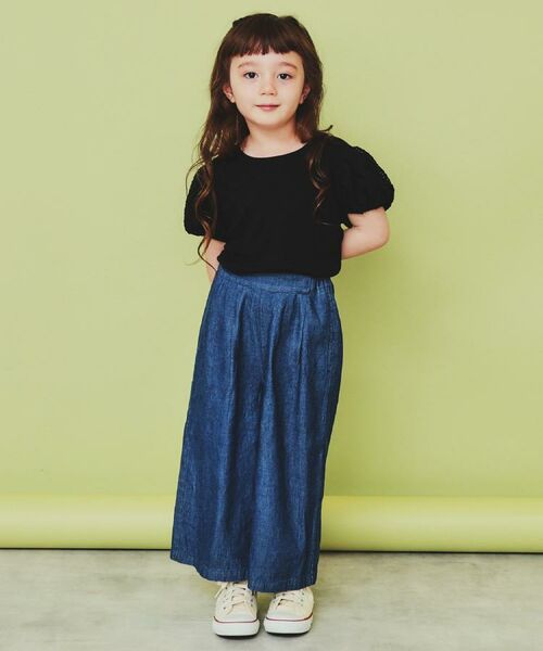 THE SHOP TK / ザ ショップ ティーケー Tシャツ | 【100-150】バルーンスリーブ半袖プルオーバー/洗濯機OK | 詳細6