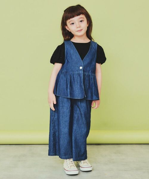 THE SHOP TK / ザ ショップ ティーケー Tシャツ | 【100-150】バルーンスリーブ半袖プルオーバー/洗濯機OK | 詳細8