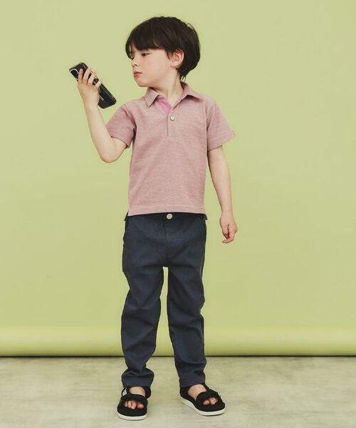 THE SHOP TK / ザ ショップ ティーケー Tシャツ | 【110-150】カノコポロシャツ/洗濯機OK・パパとおそろい | 詳細2
