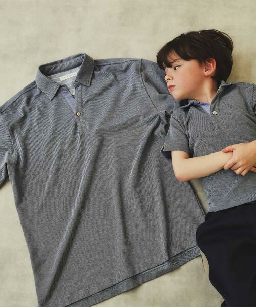 THE SHOP TK / ザ ショップ ティーケー Tシャツ | 【110-150】カノコポロシャツ/洗濯機OK・パパとおそろい | 詳細9