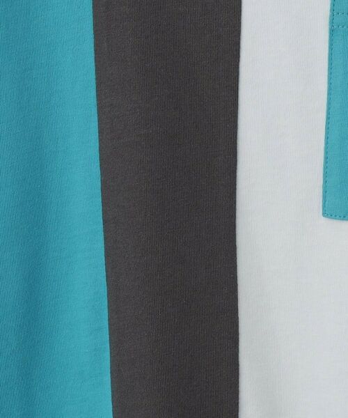 THE SHOP TK / ザ ショップ ティーケー Tシャツ | 【110-160/洗濯機OK】縦切替えポケットTシャツ | 詳細12
