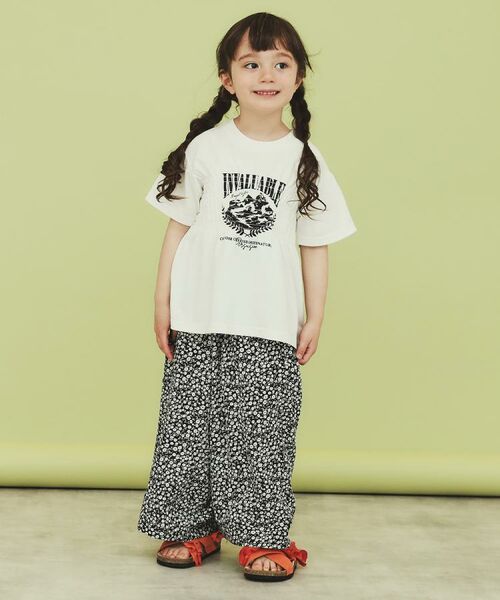 THE SHOP TK / ザ ショップ ティーケー カットソー | 【110-150】シャーリングロゴTシャツ/ママとおそろい・洗濯機OK | 詳細10