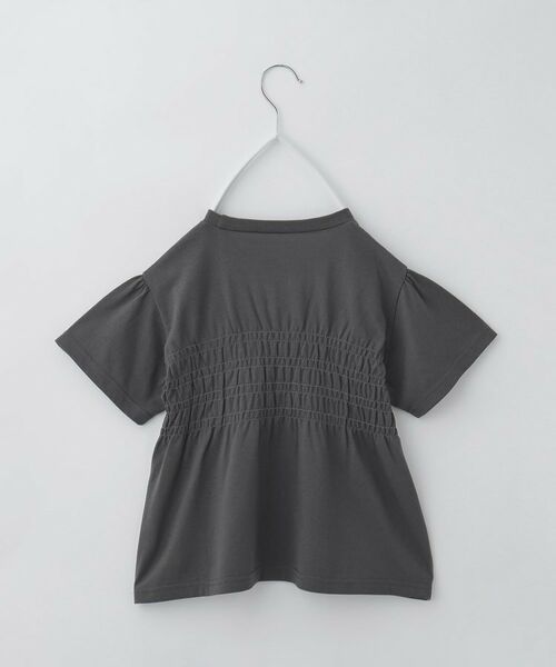 THE SHOP TK / ザ ショップ ティーケー カットソー | 【110-150】シャーリングロゴTシャツ/ママとおそろい・洗濯機OK | 詳細14