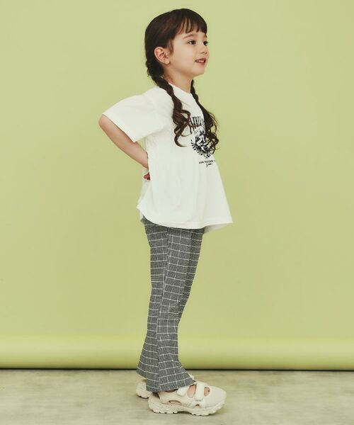 THE SHOP TK / ザ ショップ ティーケー カットソー | 【110-150】シャーリングロゴTシャツ/ママとおそろい・洗濯機OK | 詳細9