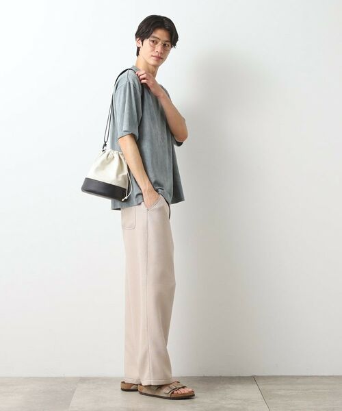 THE SHOP TK / ザ ショップ ティーケー ショルダーバッグ | BOUOキャンバス巾着ショルダー | 詳細11