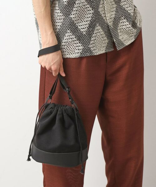 THE SHOP TK / ザ ショップ ティーケー ショルダーバッグ | BOUOキャンバス巾着ショルダー | 詳細12